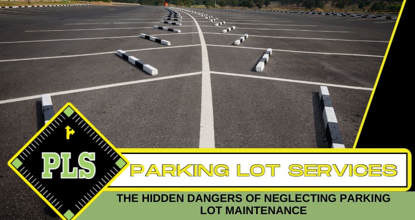 Well-maintained asphalt parking lot with clear line striping and no cracks or potholes