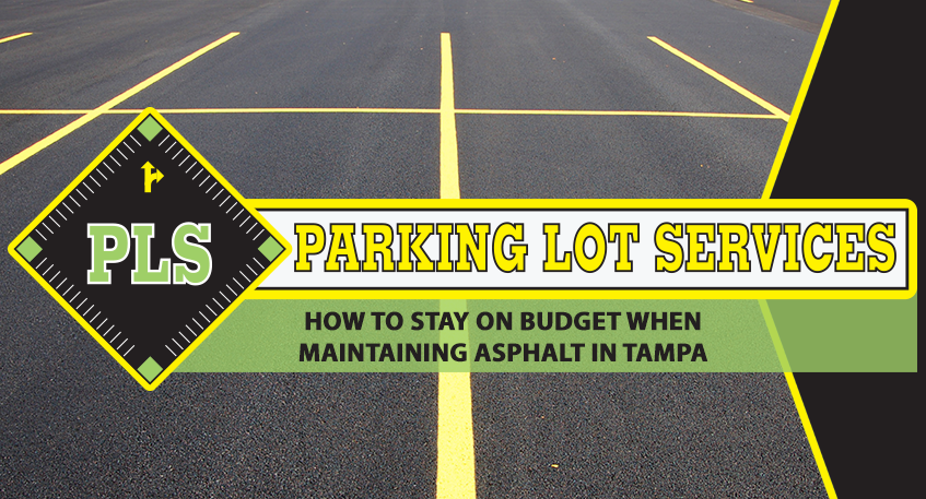 maintaining asphalt in Tampa - parking lot